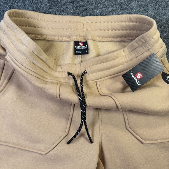 Southpole Sweatpants Men's Size L Tan Tapered Authentic Collection NWT Jogger - Picture 3 of 6